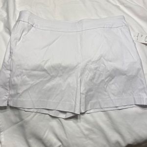 Women’s white shorts